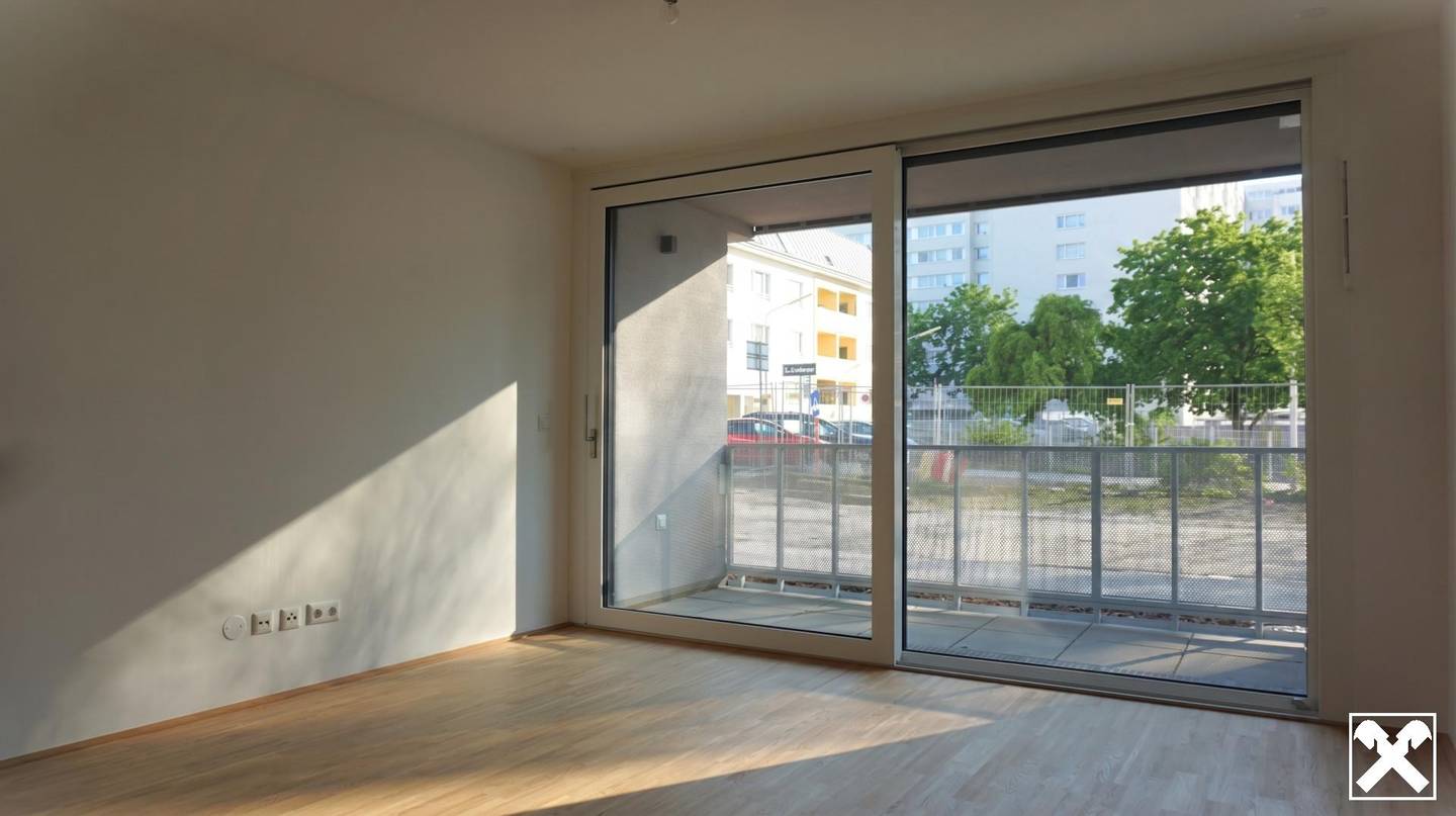 Wohnung Neubau nahe U1 Kagraner Platz Loggia