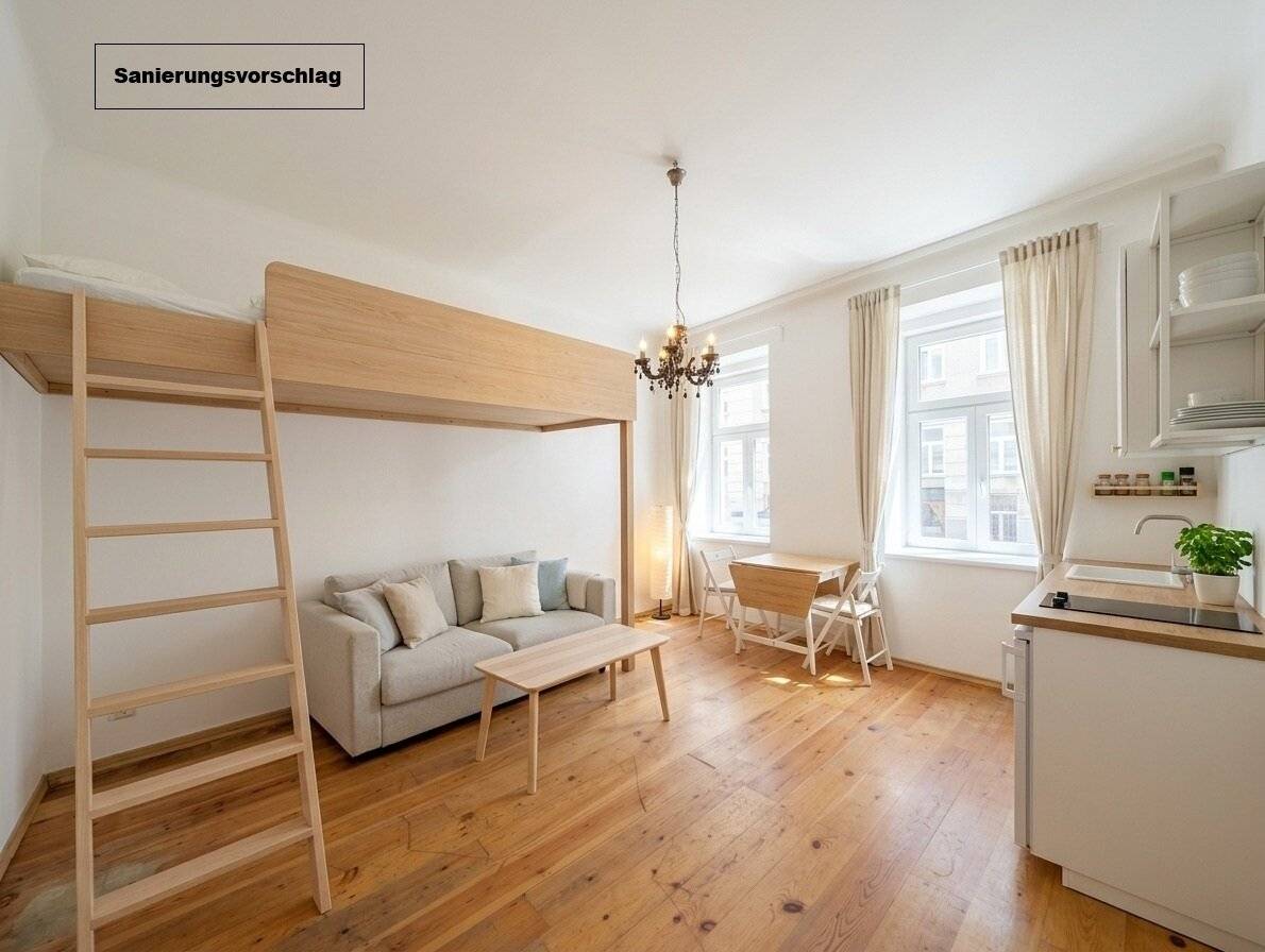 ++NEU++ 1-Zimmer-Altbau mit Potenzial – perfekte Chance für Kreative