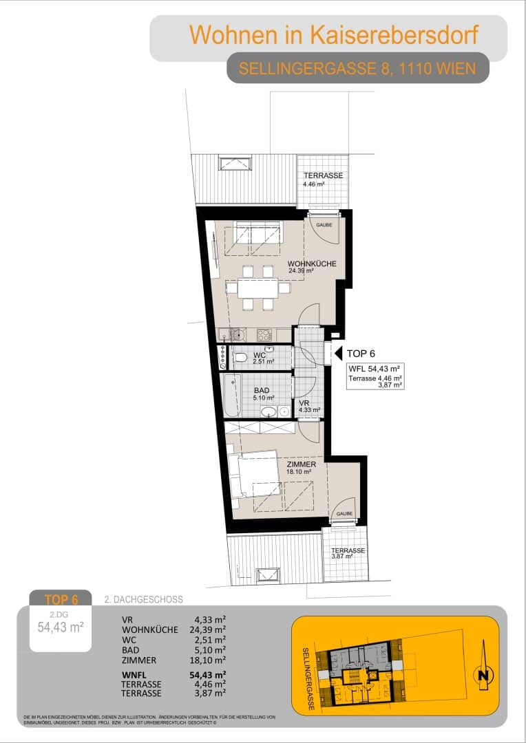 Apartment first occupancy terrace good access