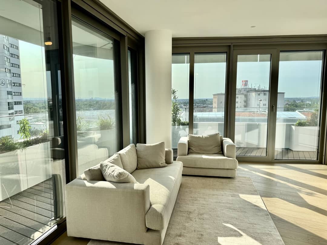 Apartment in Austria tallest tower balcony view