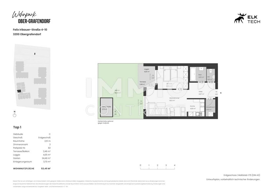 Apartment first occupancy with own garden bright