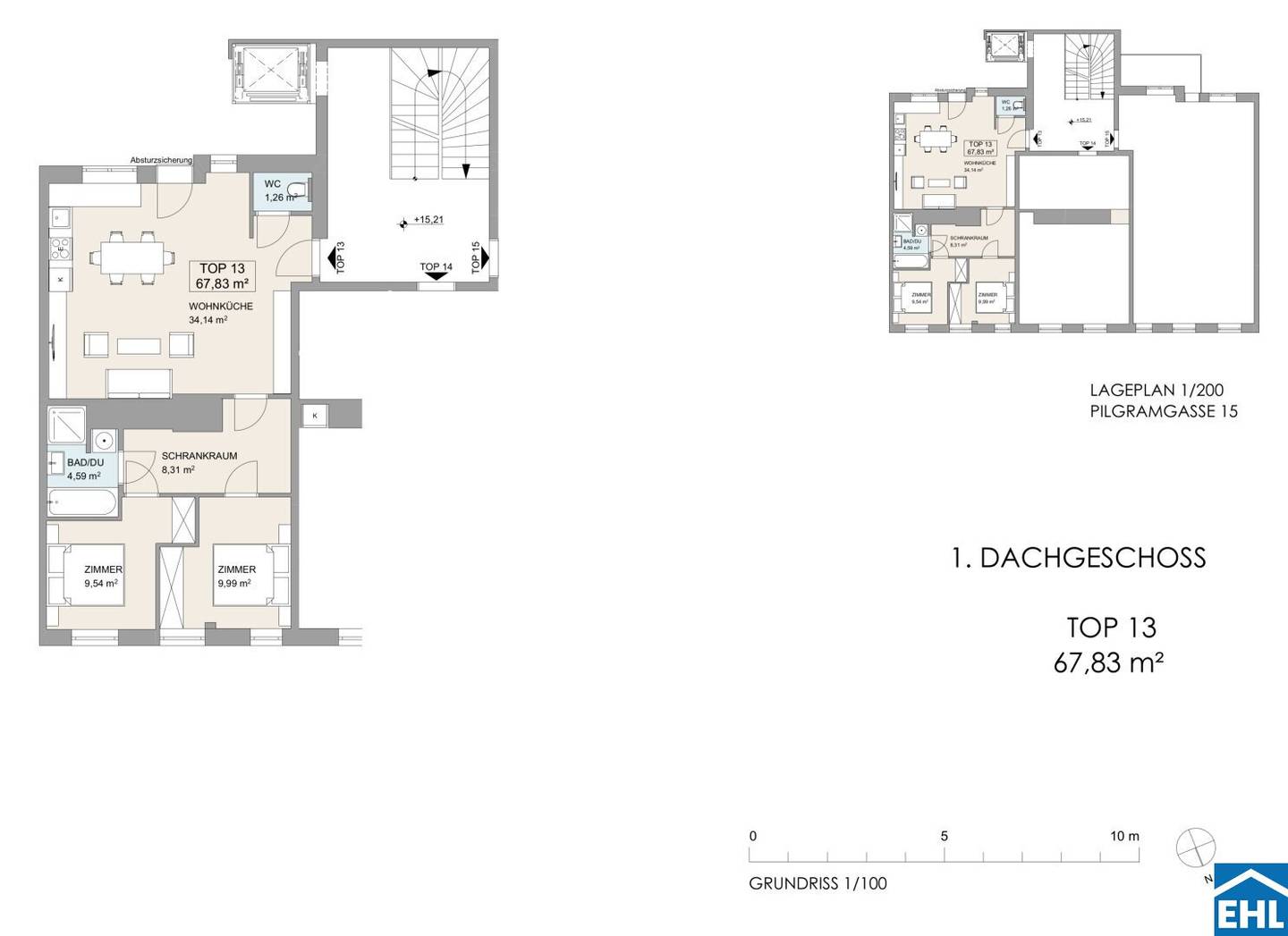Apartment near Naschmarkt modernized attic