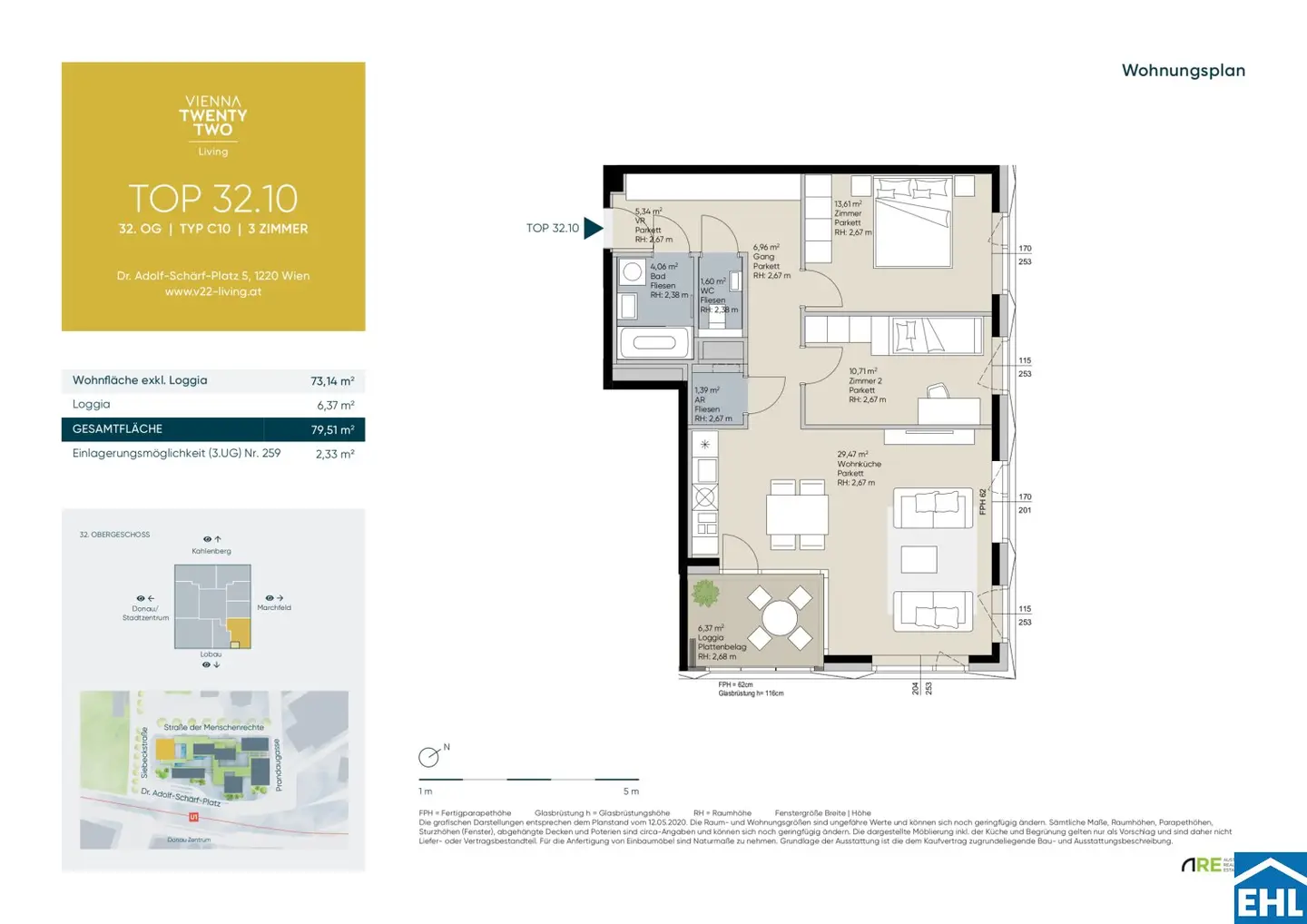 Neubau Wohnung Erstbezug direkt beim Donau Zentrum