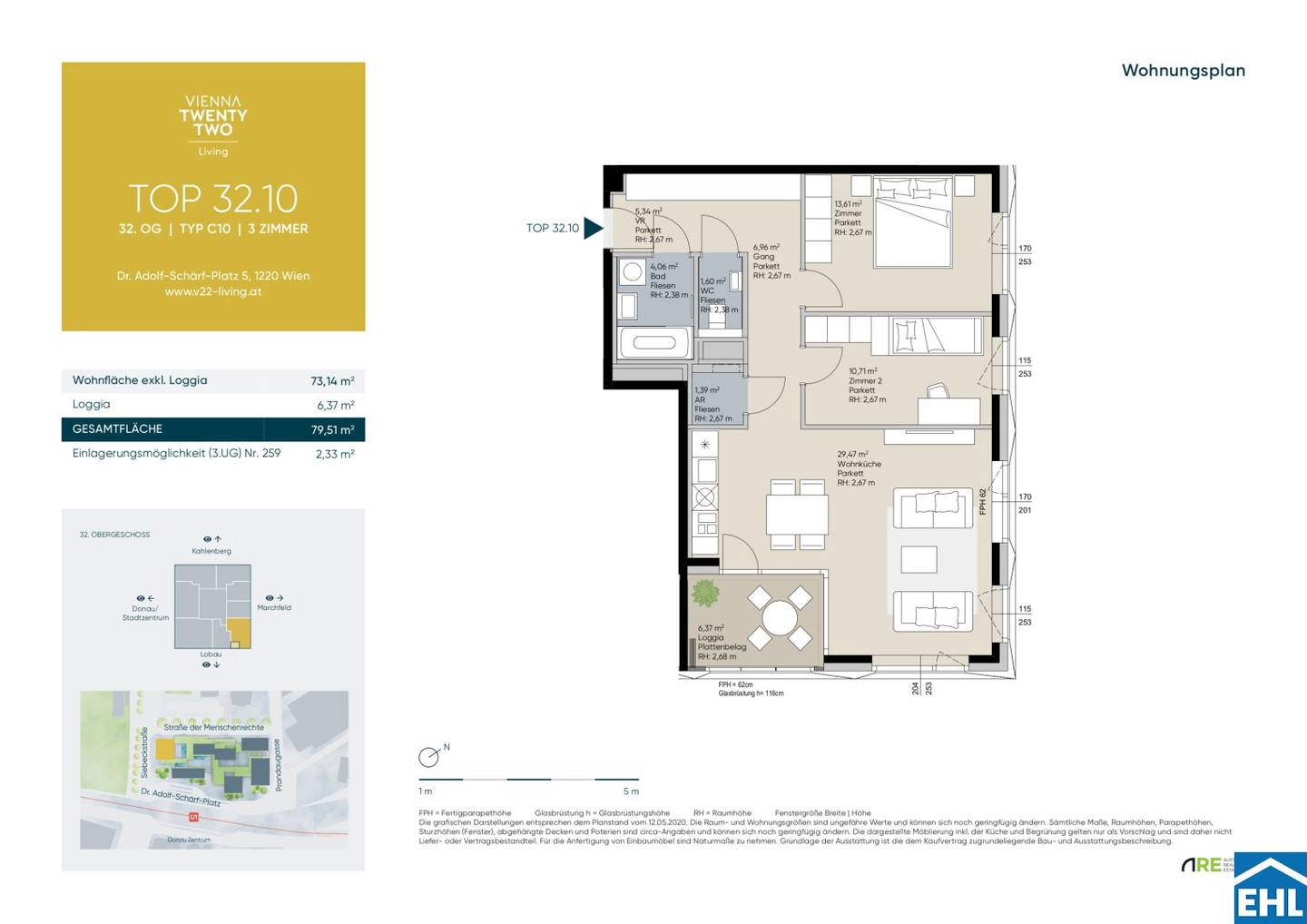 Apartment investment with panoramic view