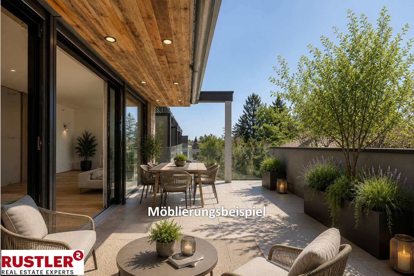 RESERVIERT! Westseitige 3 Zimmerwohnung mit ca. 30m² Terrasse und besonderem Wohngefühl