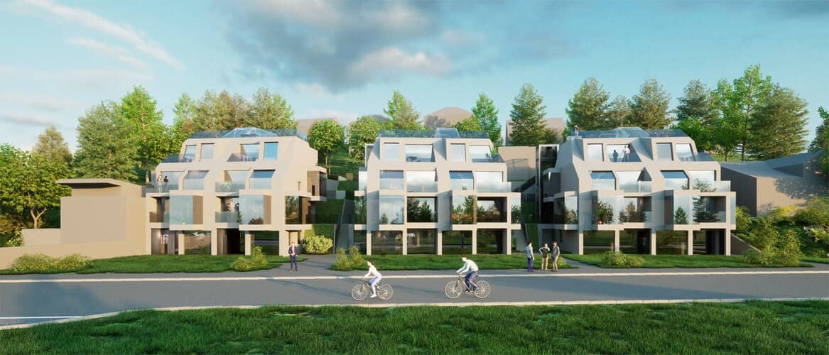 Special price sunny developer plot with building permit - residential development with gardens and terraces