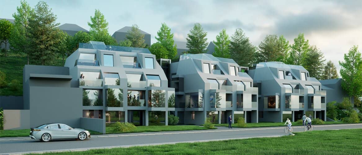 Special price sunny developer plot with building permit - residential development with gardens and terraces
