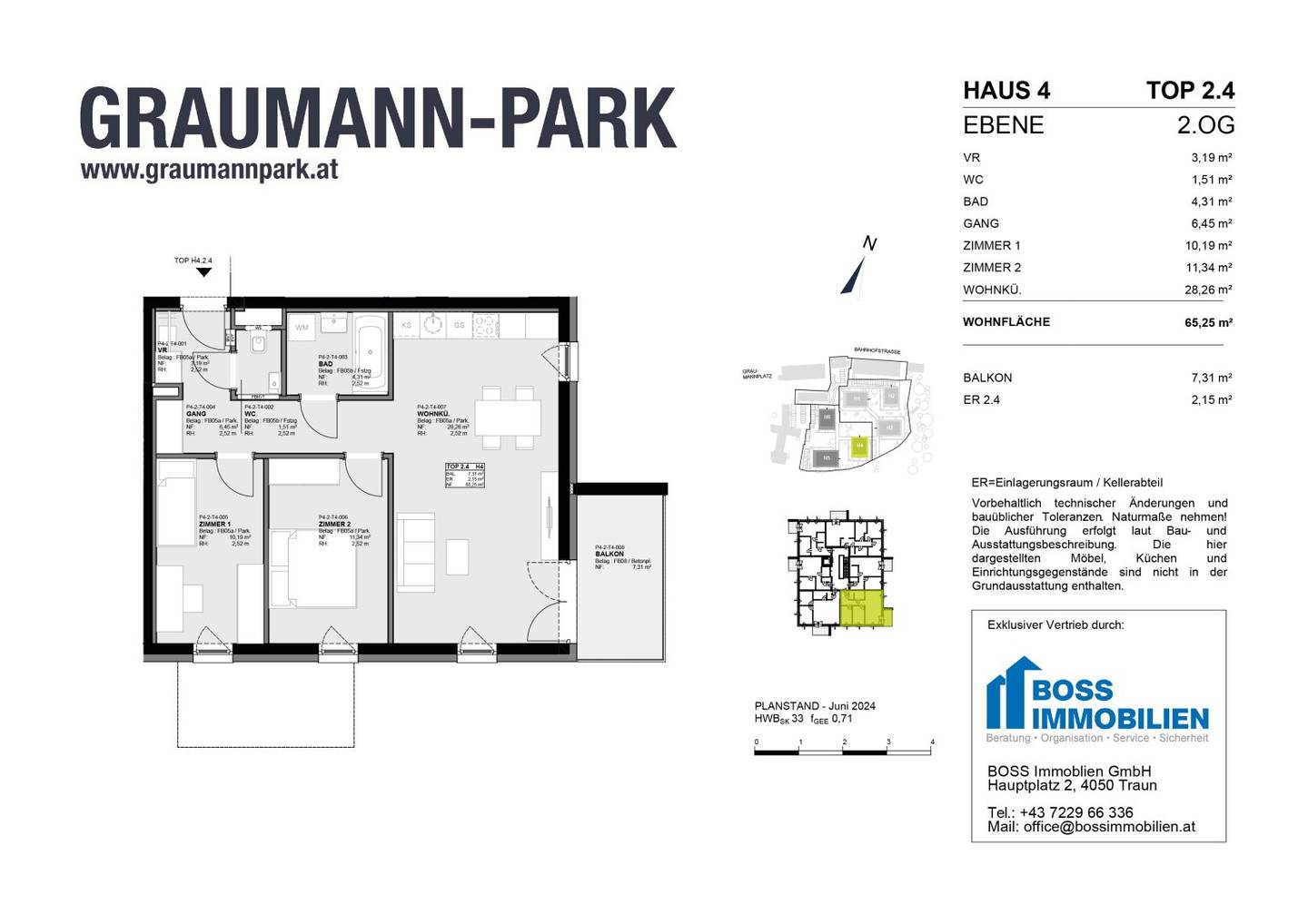 Apartment New build with cooling Graumann Park