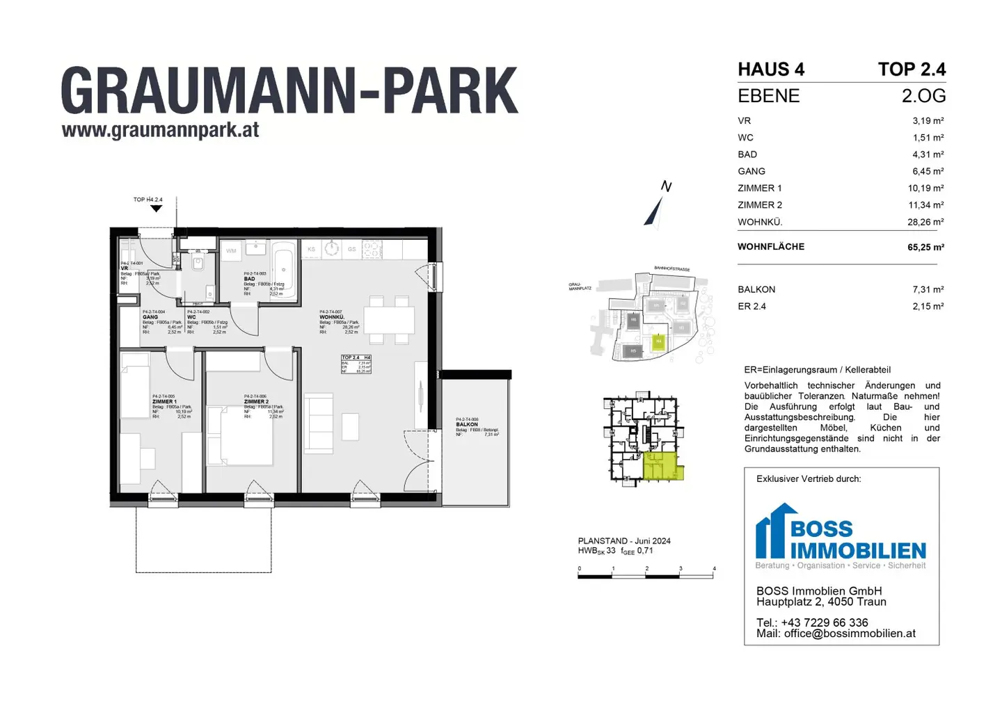 Apartment New build with cooling Graumann Park
