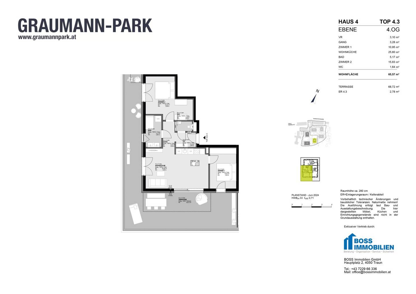 Penthouse im Graumann Park Zentrum Traun