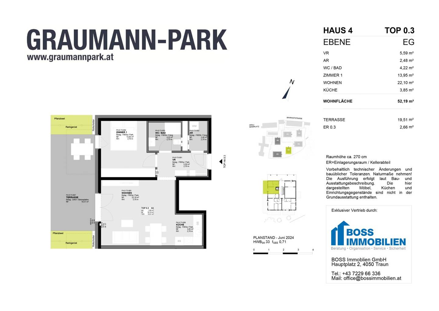 Wohnung Erstbezug im Graumann Park mit Balkon