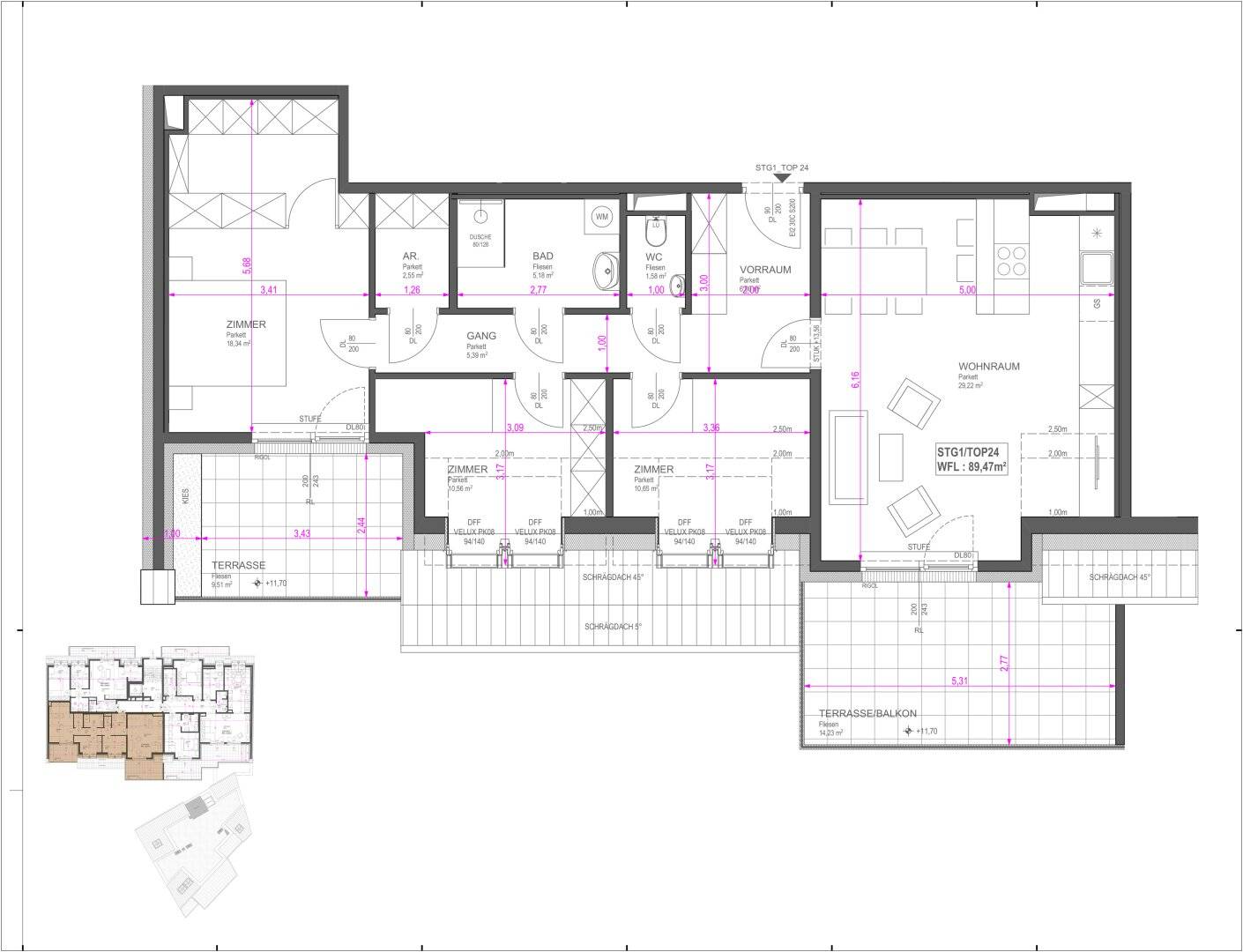 Apartment brand new own plot near Old Danube