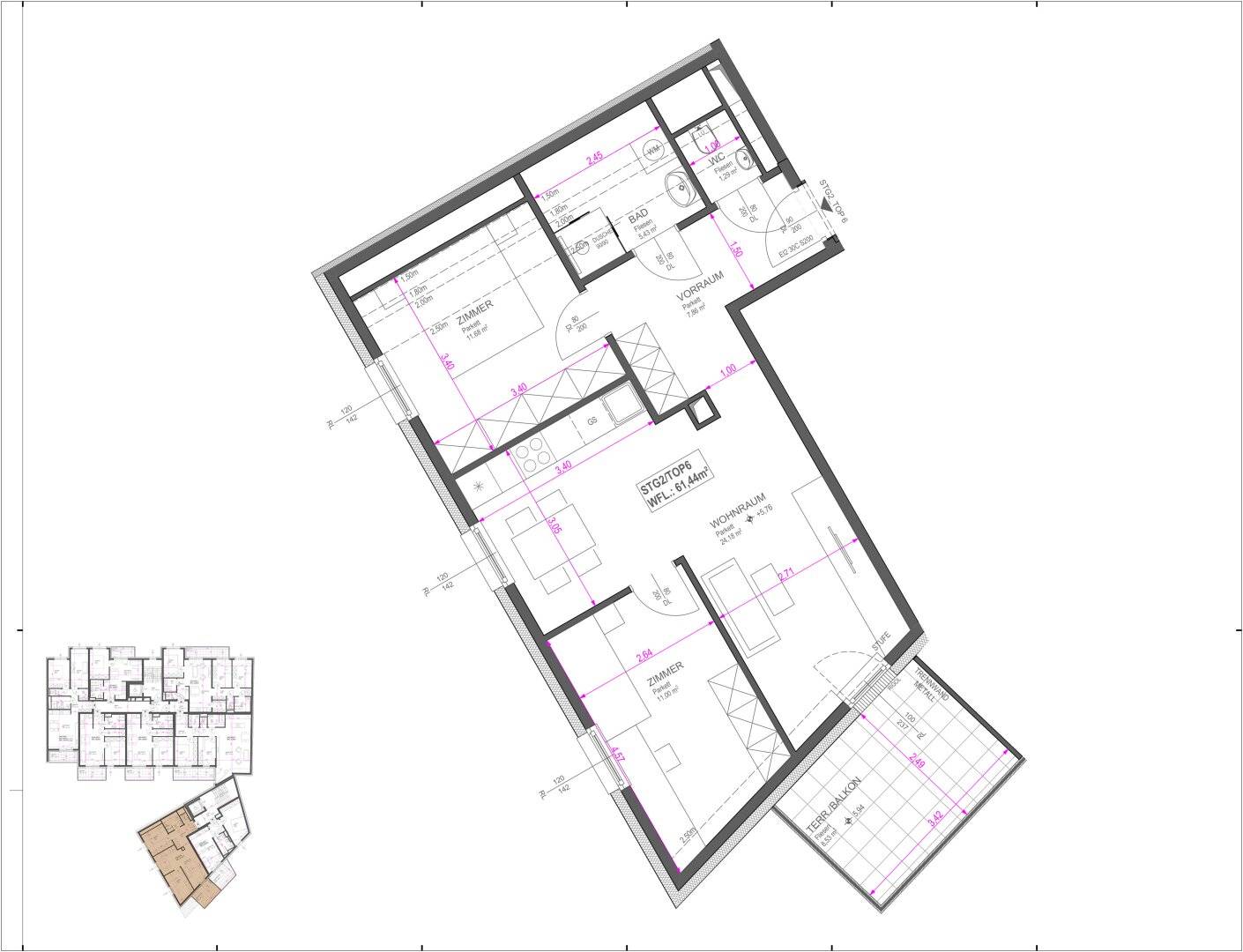 Apartment First Occupancy near Old Danube Own Plot