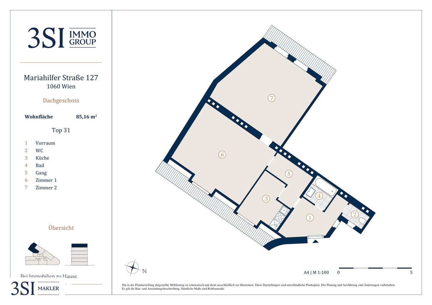 Attic apartment with long term tenancy