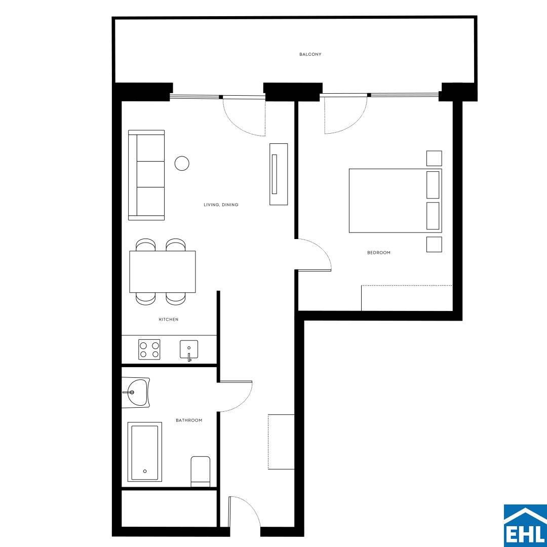 2-Zimmer-Neubau-Wohnung, 48m², Wien 20