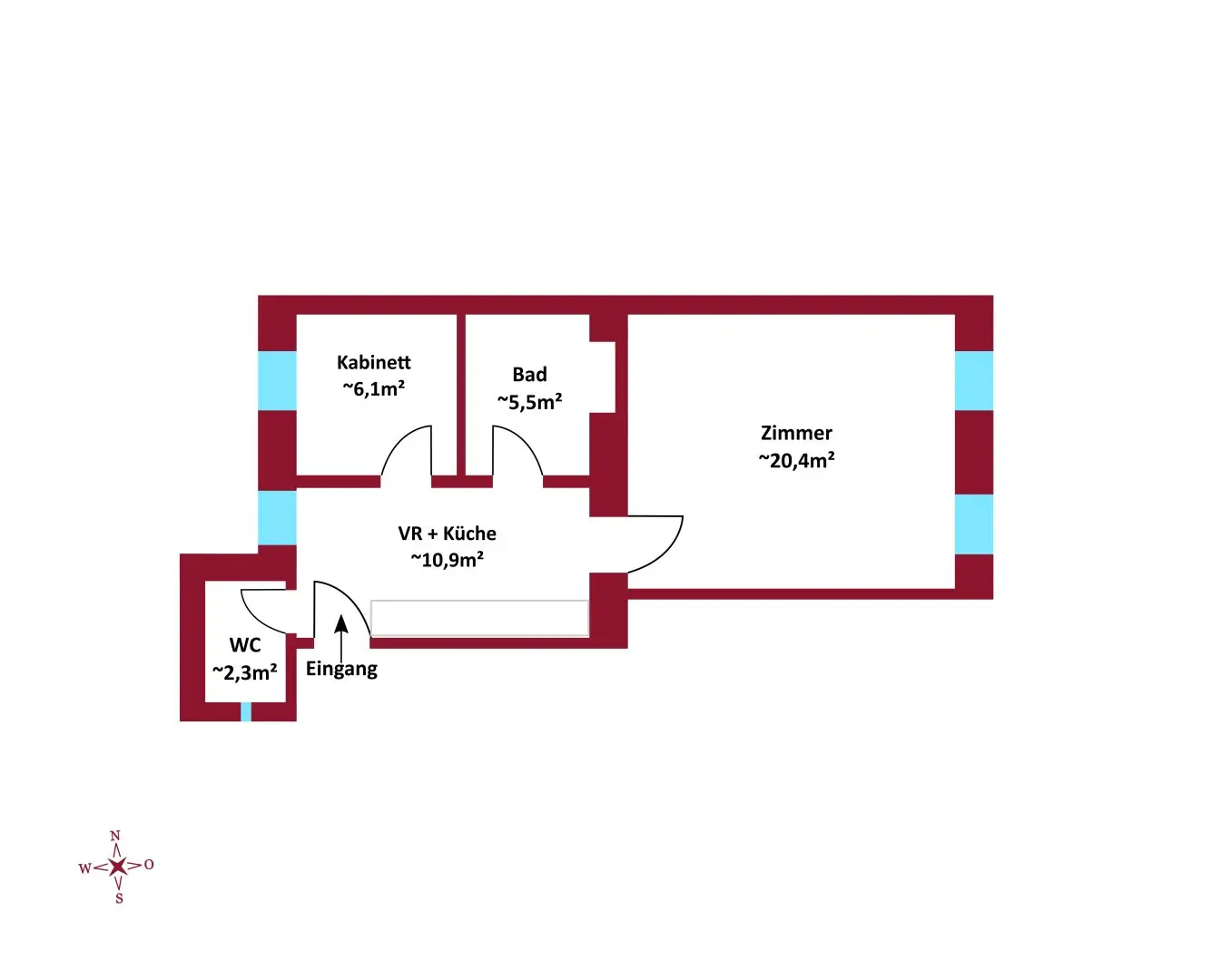 Apartment with lift close to U1 in 5 minutes