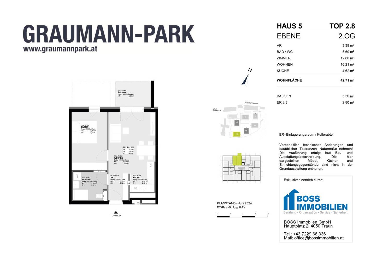 Zukunftsorientiert und wertsicher: Neue Anlagewohnung im autofreien Graumann-Park