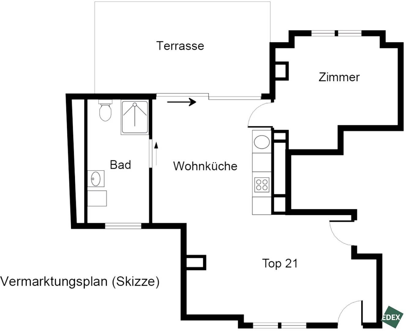Dachgeschosswohnung Terrasse Neubau Erstbezug