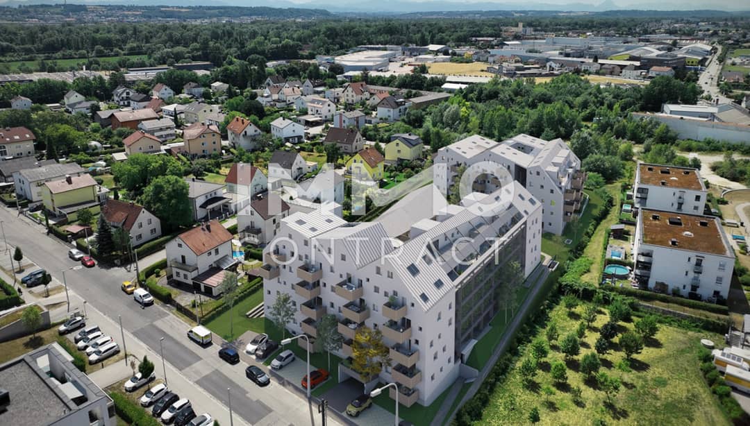 Erstbezug Wohnung mit grünem Innenhof und Balkon