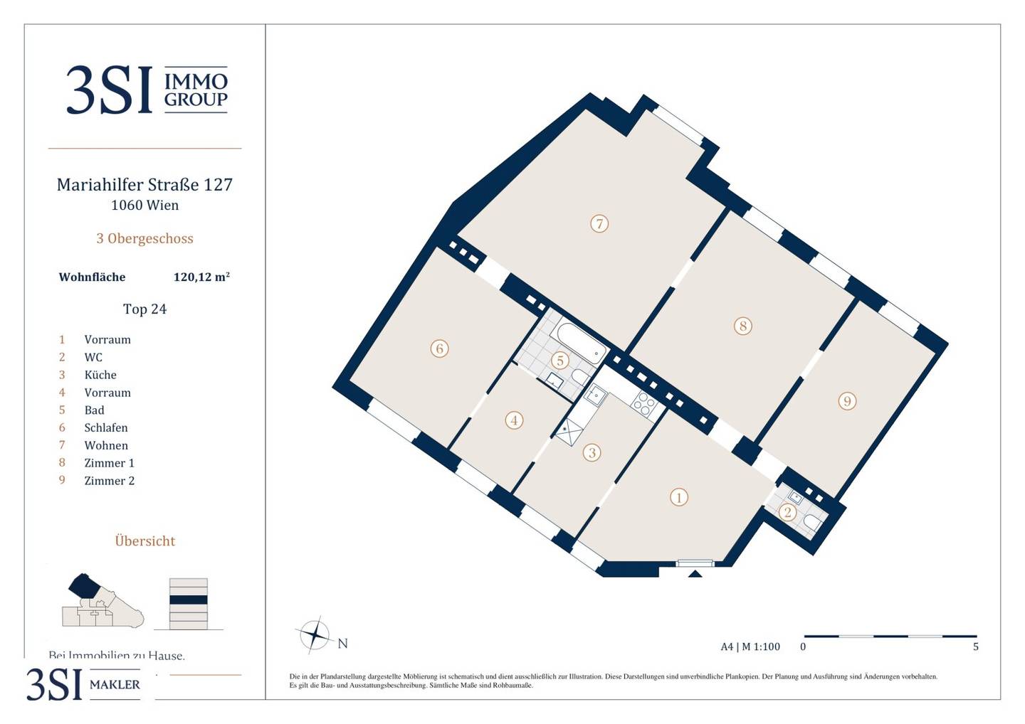 Apartment tenanted long term near Mariahilfer