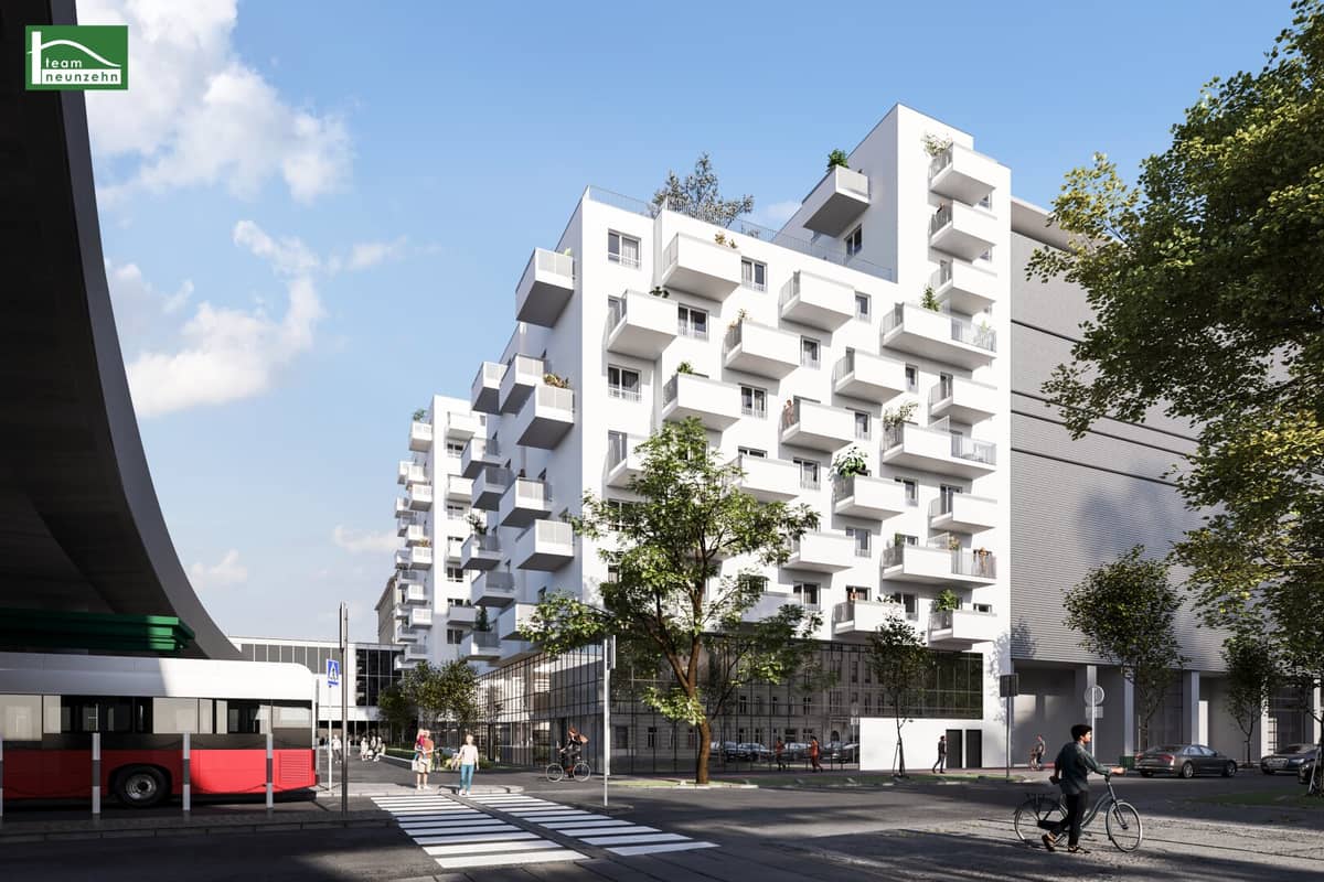 Moderne 1-Zimmer-Wohnung in Donaunähe mit Balkon - Wien 20., Handelskai