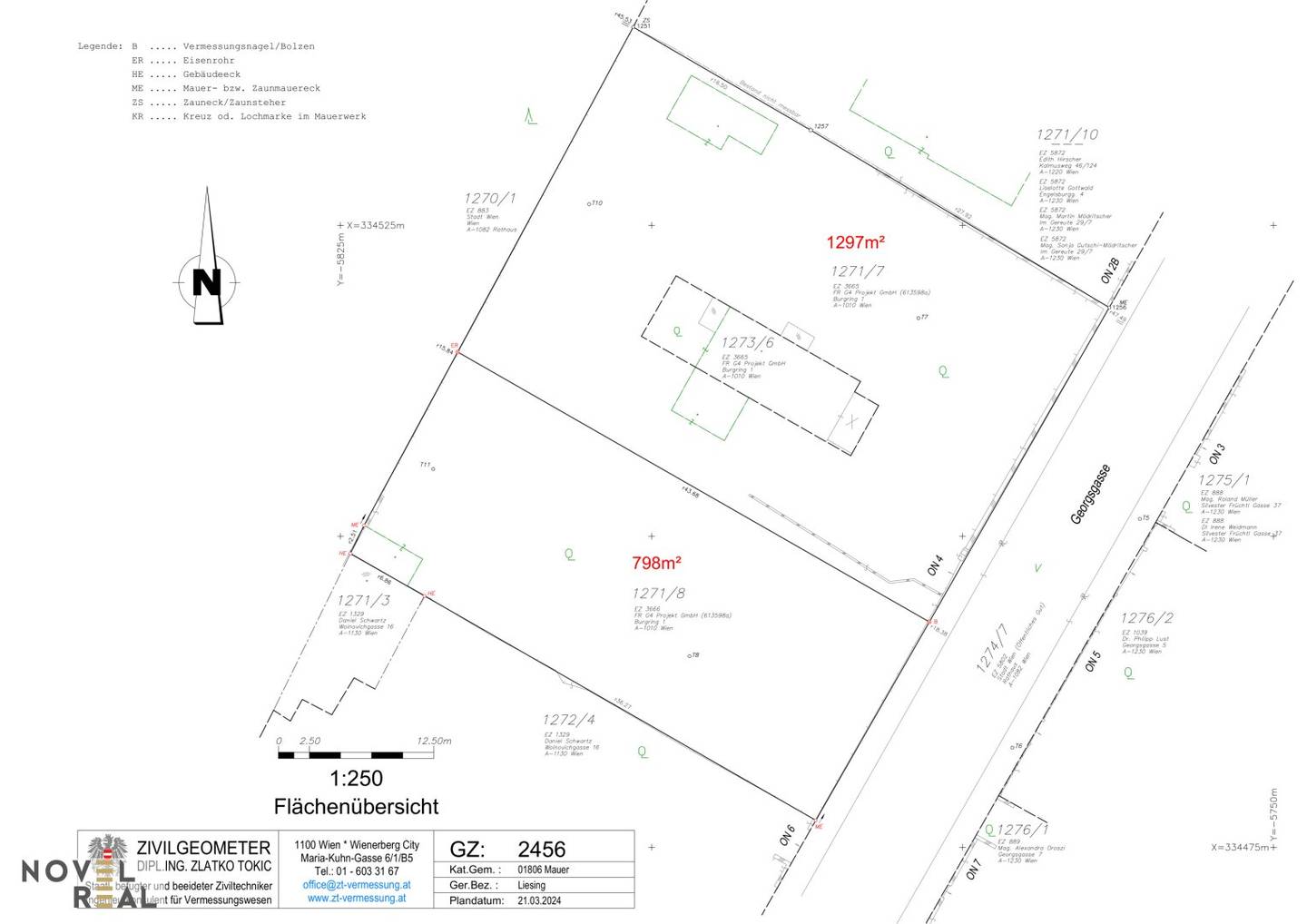 Unique building plot in Mauer, 1,297 m² with spectacular view of Vienna