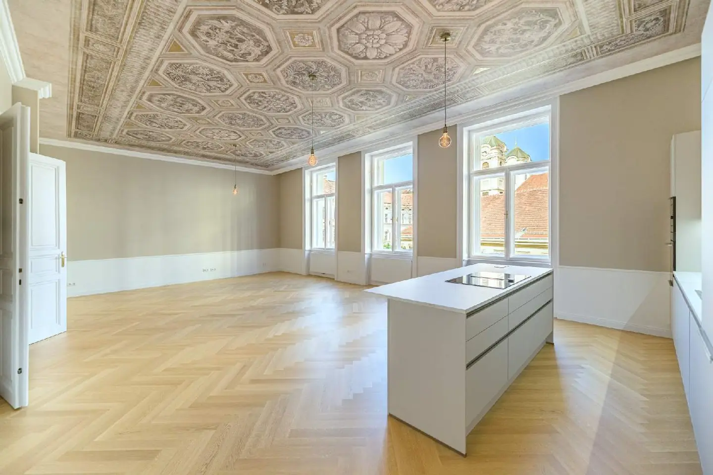 Klassik & Design - Exklusive Stilwohnung mit Stuck, Kochinsel & edler Ausstattung