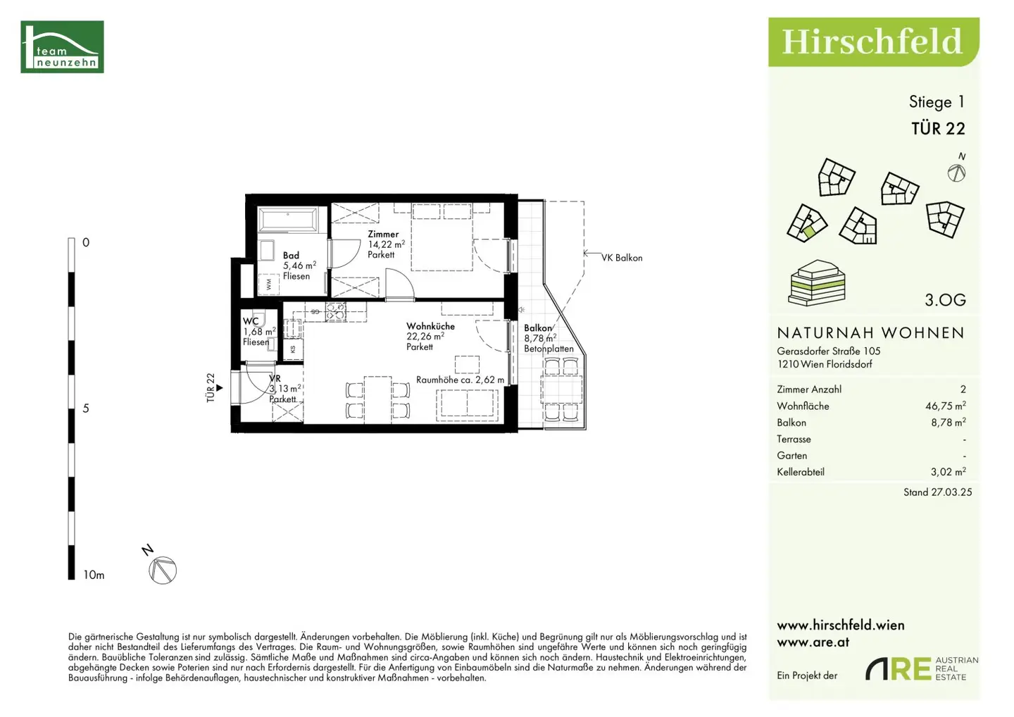 Brand new apartment with balcony
