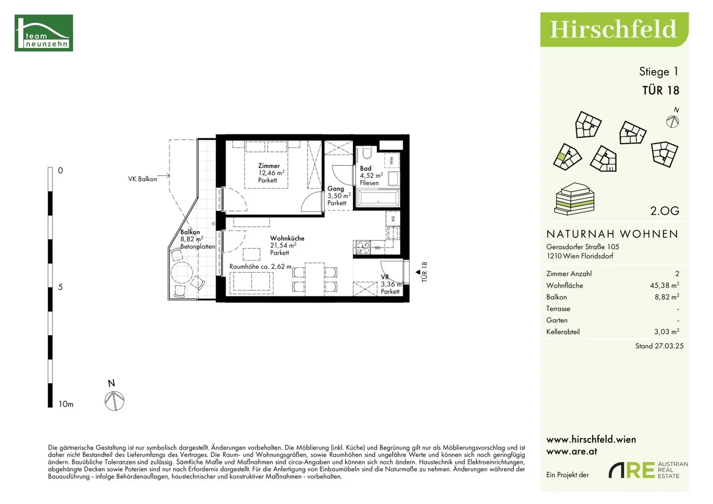 Sought-after investment apartment (net price) at a top price in an absolute quiet location, first occupancy in the green Hirschfeld, commission-free