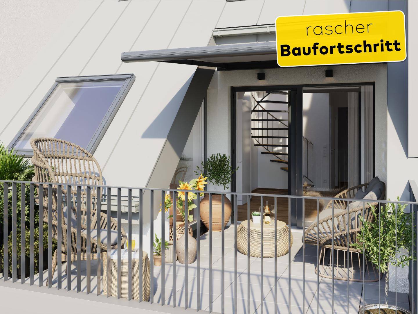 Penthouse im Stadtzentrum mit Terrasse Neubau