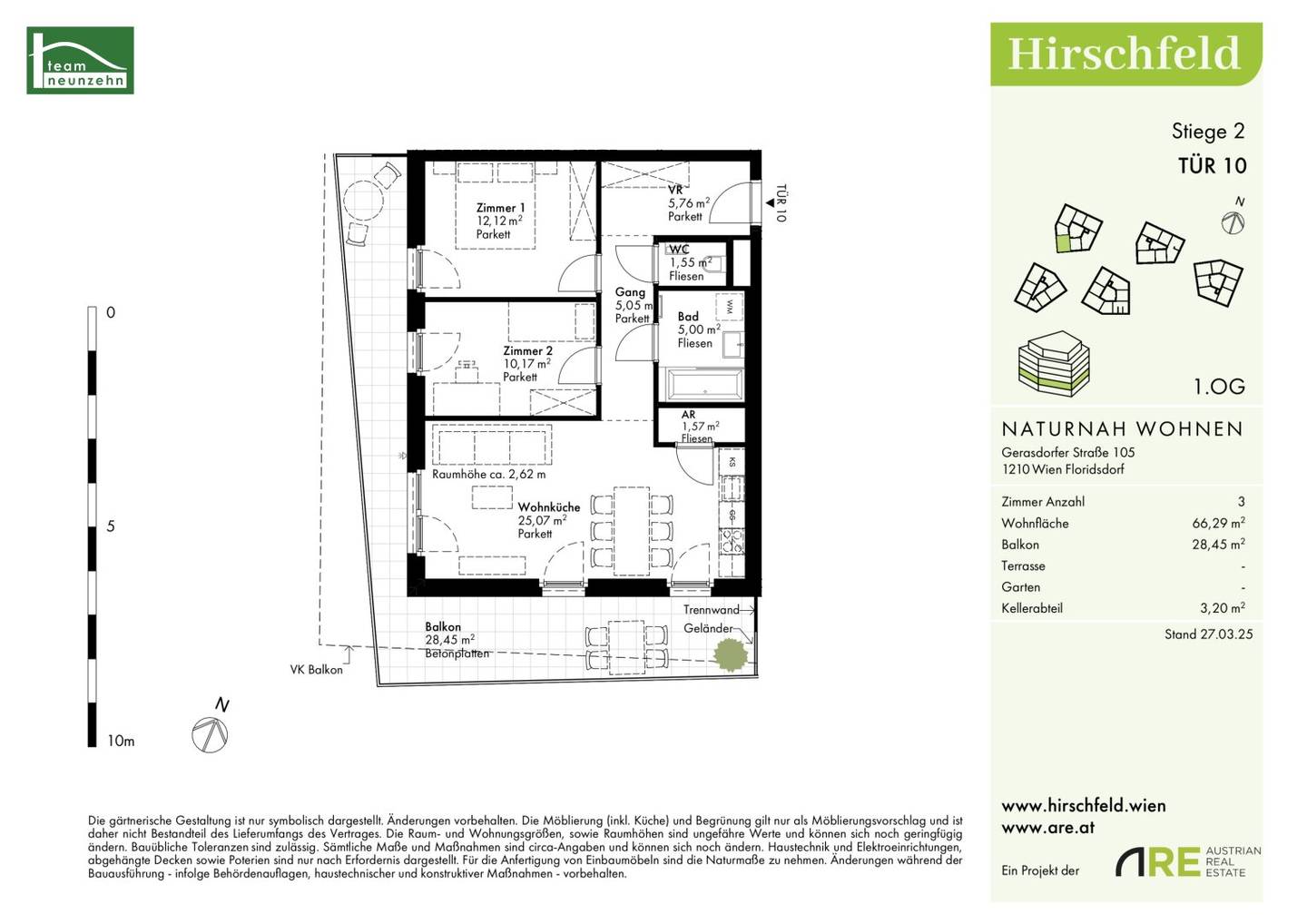 Invest and profit (net price) - 3-room with balcony with excellent features (geothermal, underfloor heating,..)