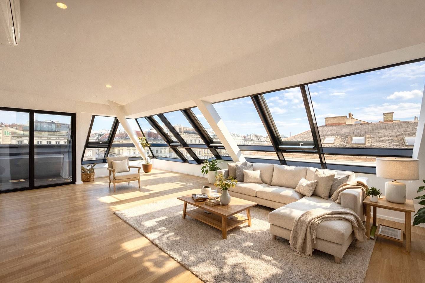 Dachgeschosswohnung mit Panoramablick und Terrasse
