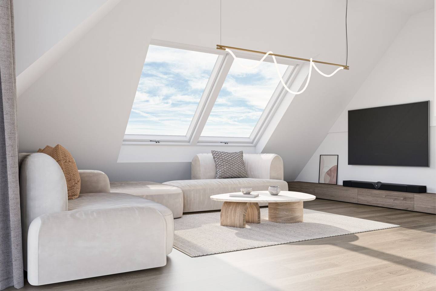 Newly built residence first occupancy near park