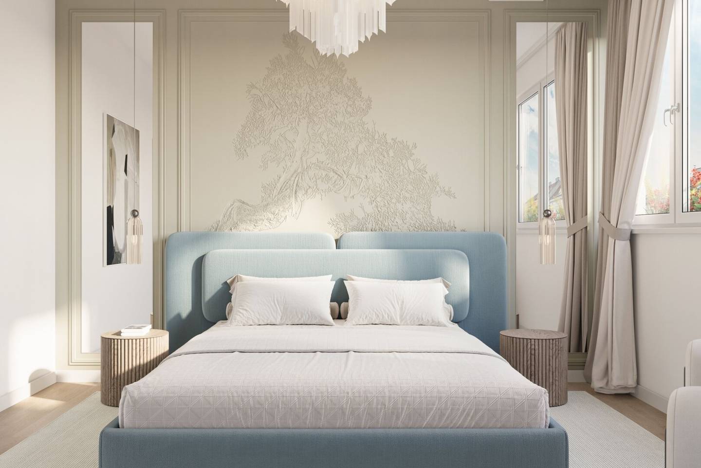 Newly built residence first occupancy near park