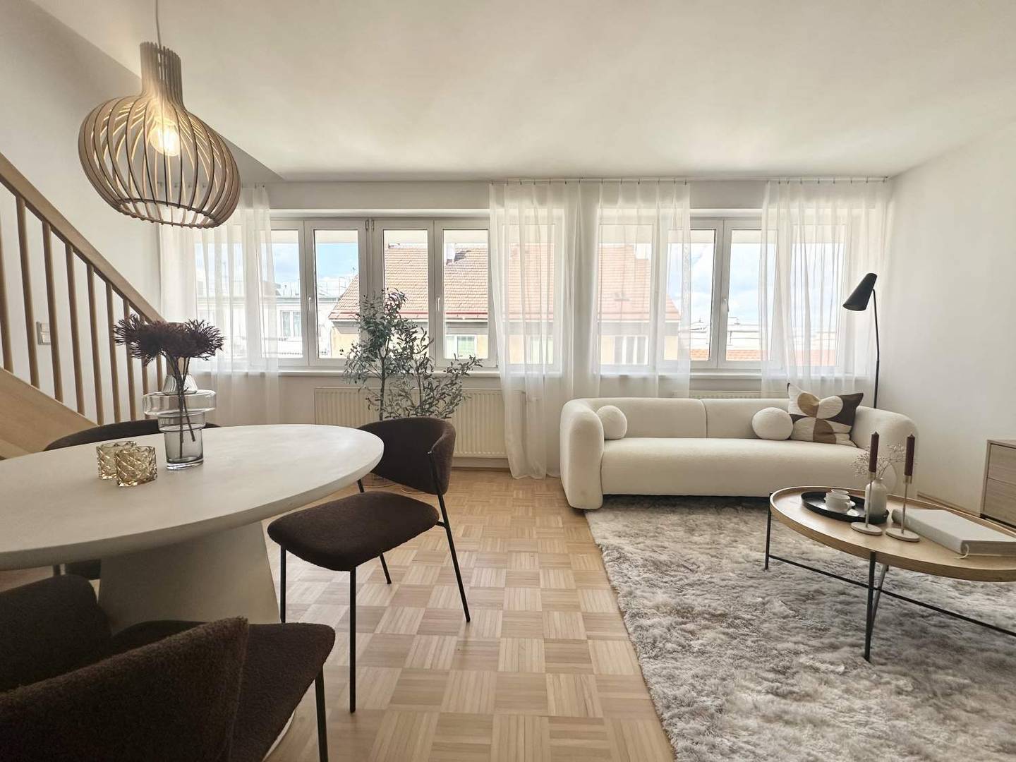 Maisonette apartment with terrace in a quiet courtyard