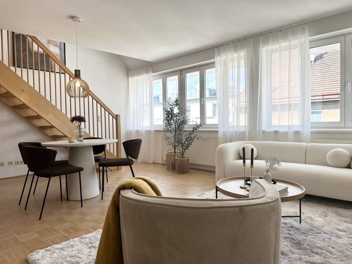 Maisonette apartment with terrace in a quiet courtyard