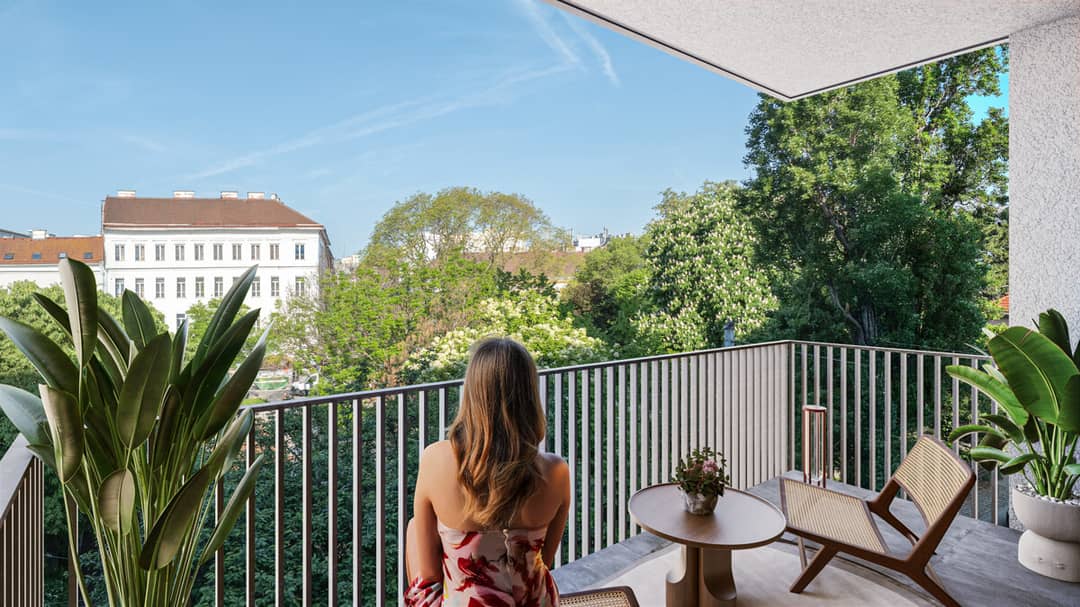 Wohnung nahe Arik Brauer Park mit Loggia