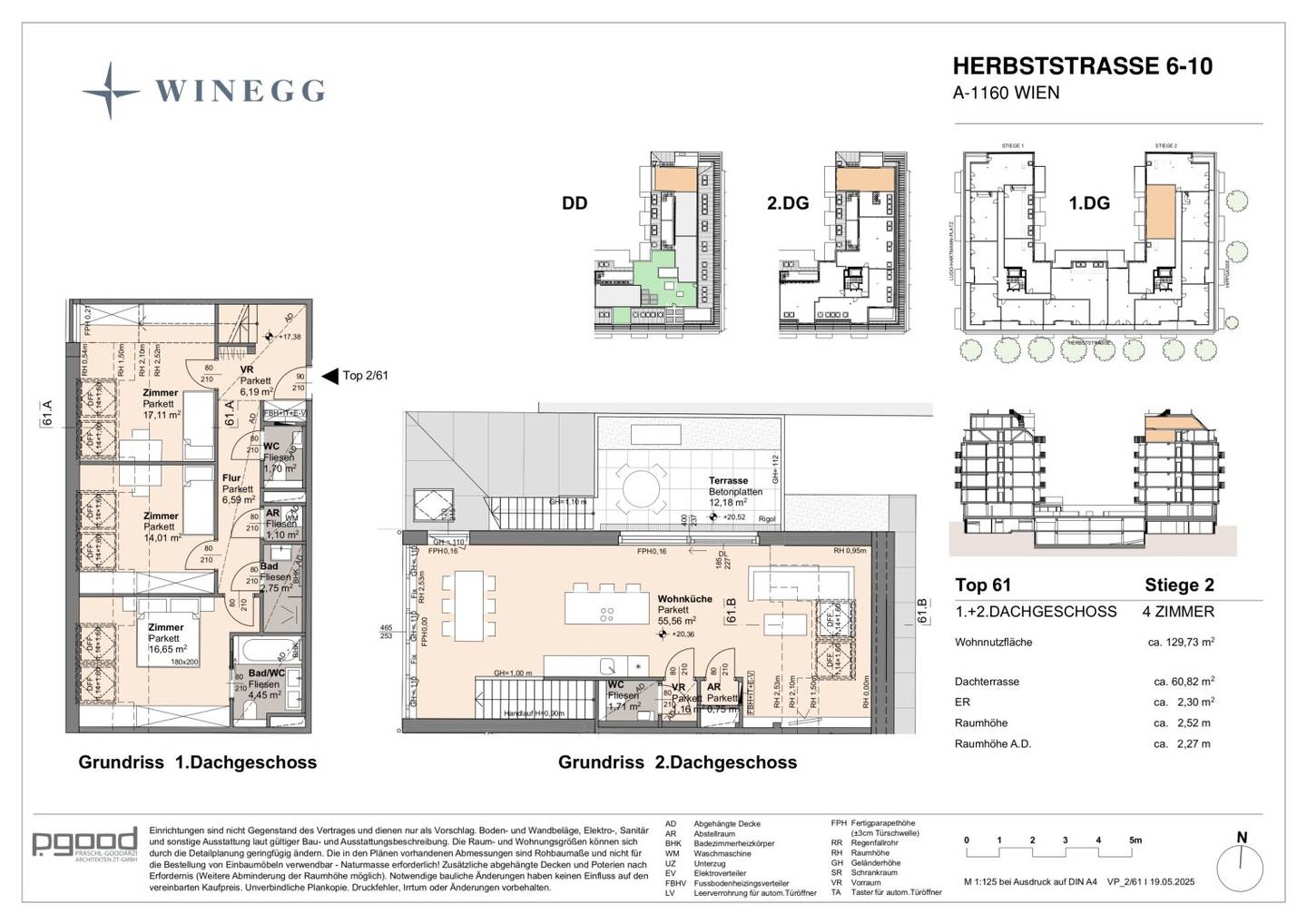 Wohnung mit Panorama Terrasse Parklage