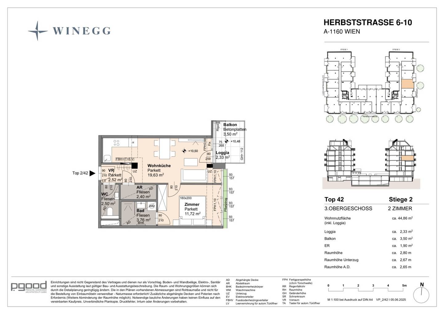 Brand new apartment at Arik Brauer Park loggia