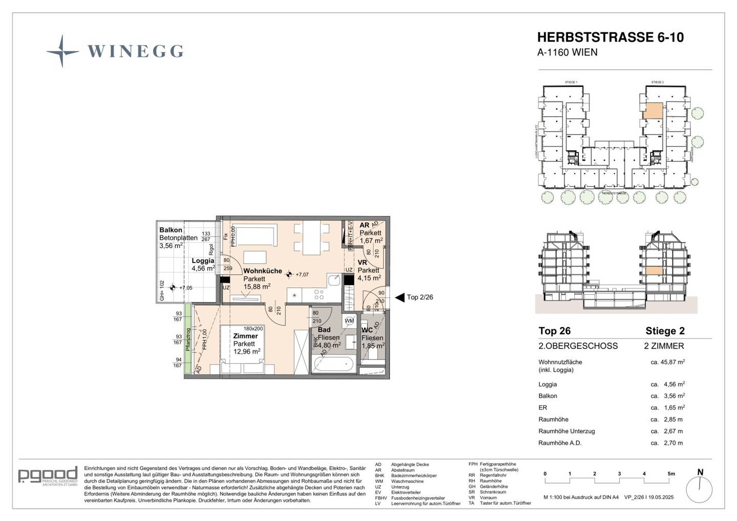 Apartment new build first occupancy loggia