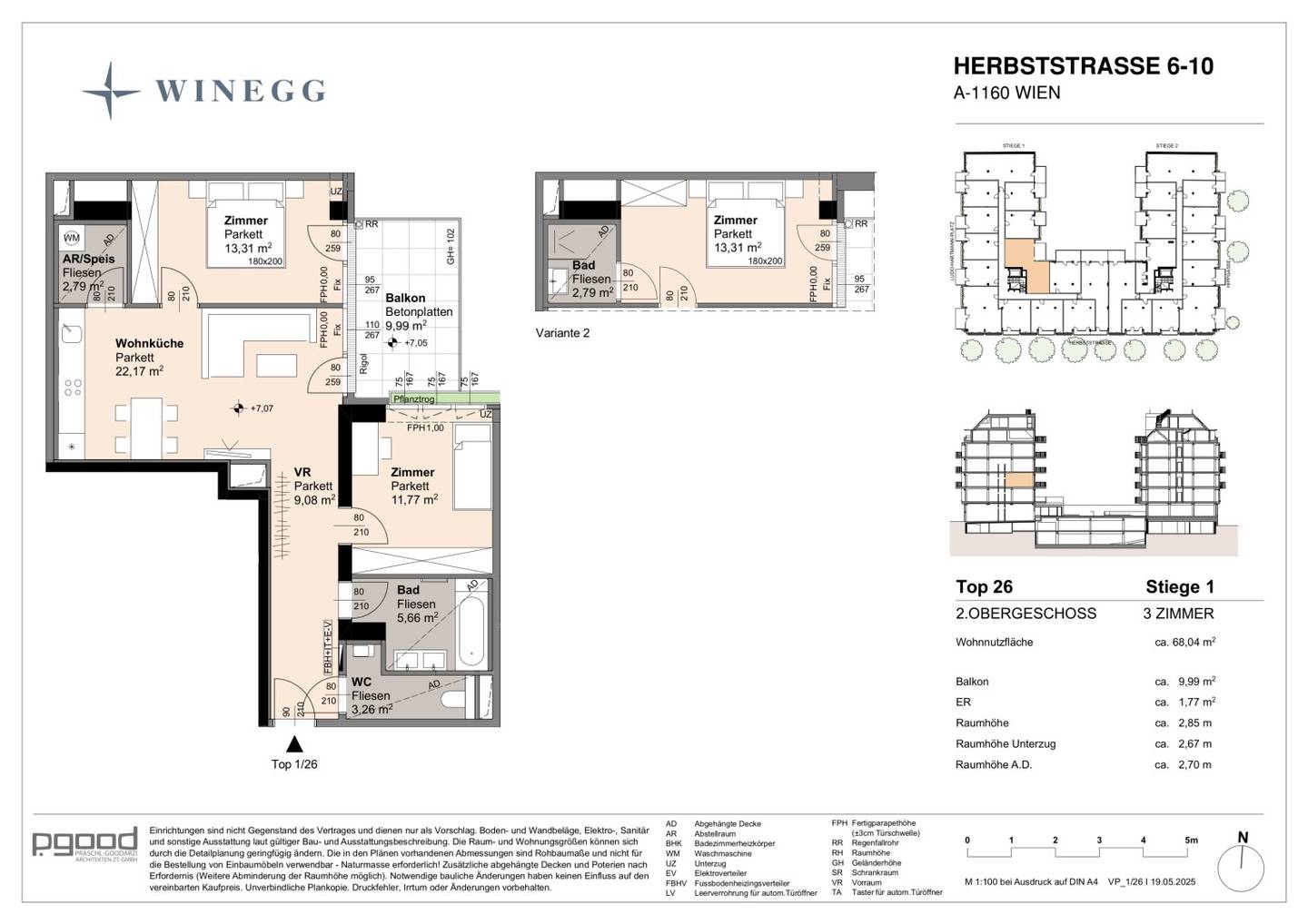 Wohnung Erstbezug Loggia am Innenhof