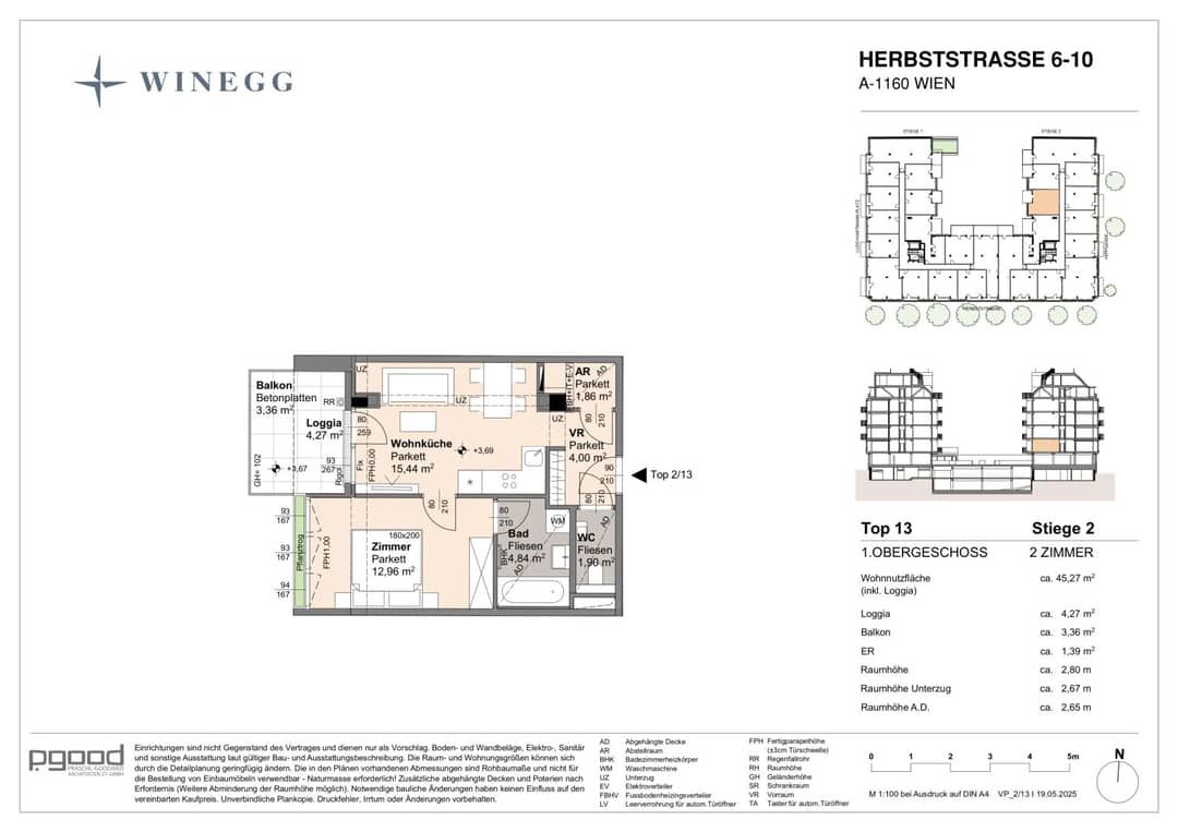 Neubauwohnung Erstbezug mit Loggia Hoflage