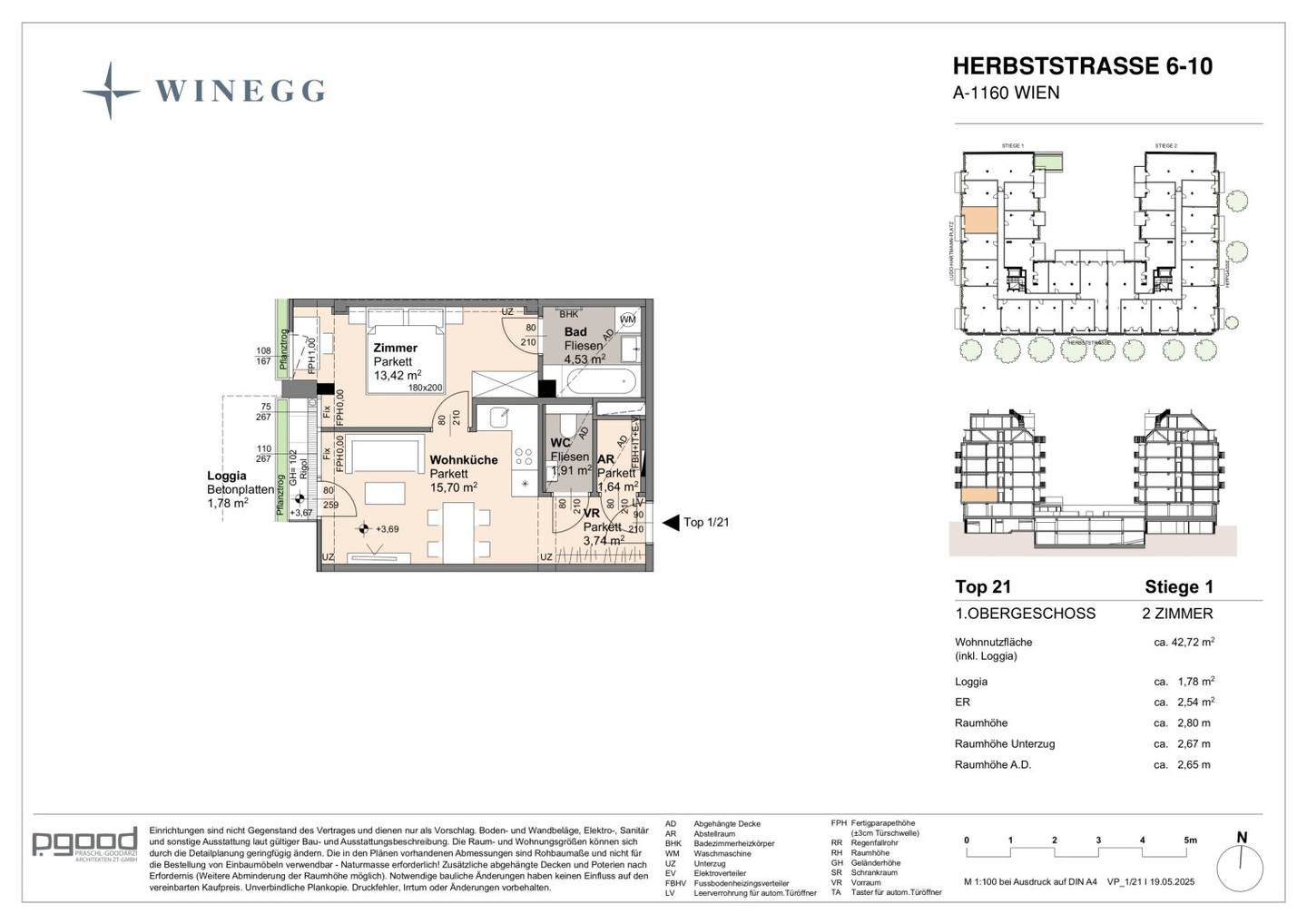 Neubauwohnung mit Loggia Parklage