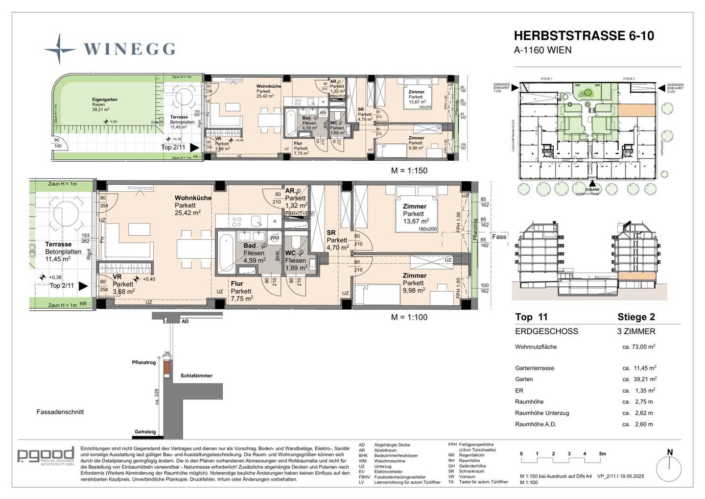 THE ARIK · Ihre sichere Anlage – 3 Zimmer mit Garten zur Innenhofseite