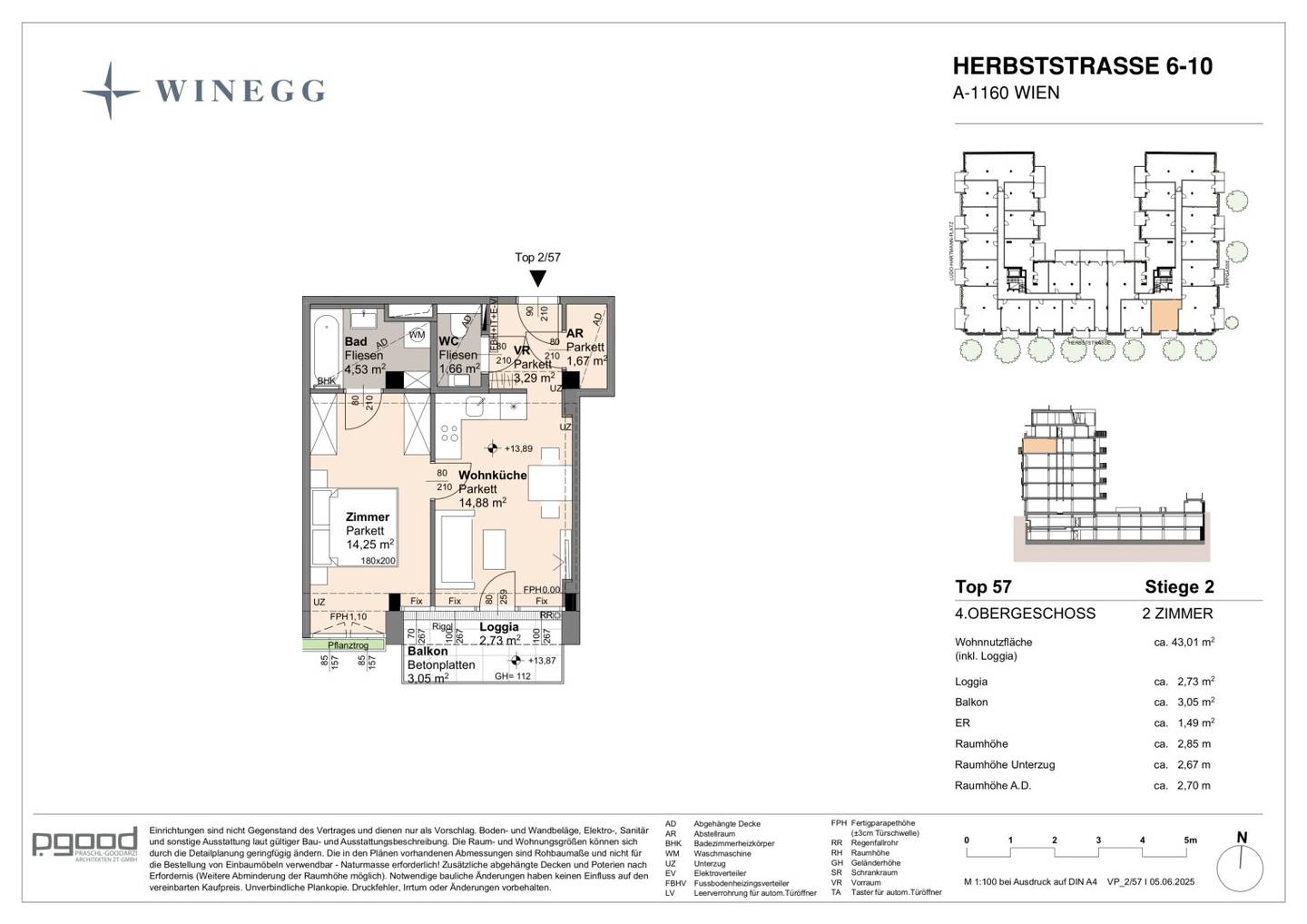 Apartment at Arik Brauer Park in a quiet cul de sac