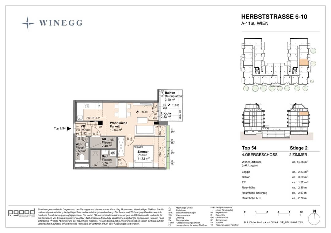 Urban, hell & gemütlich – 2 Zimmer mit Balkon & Loggia