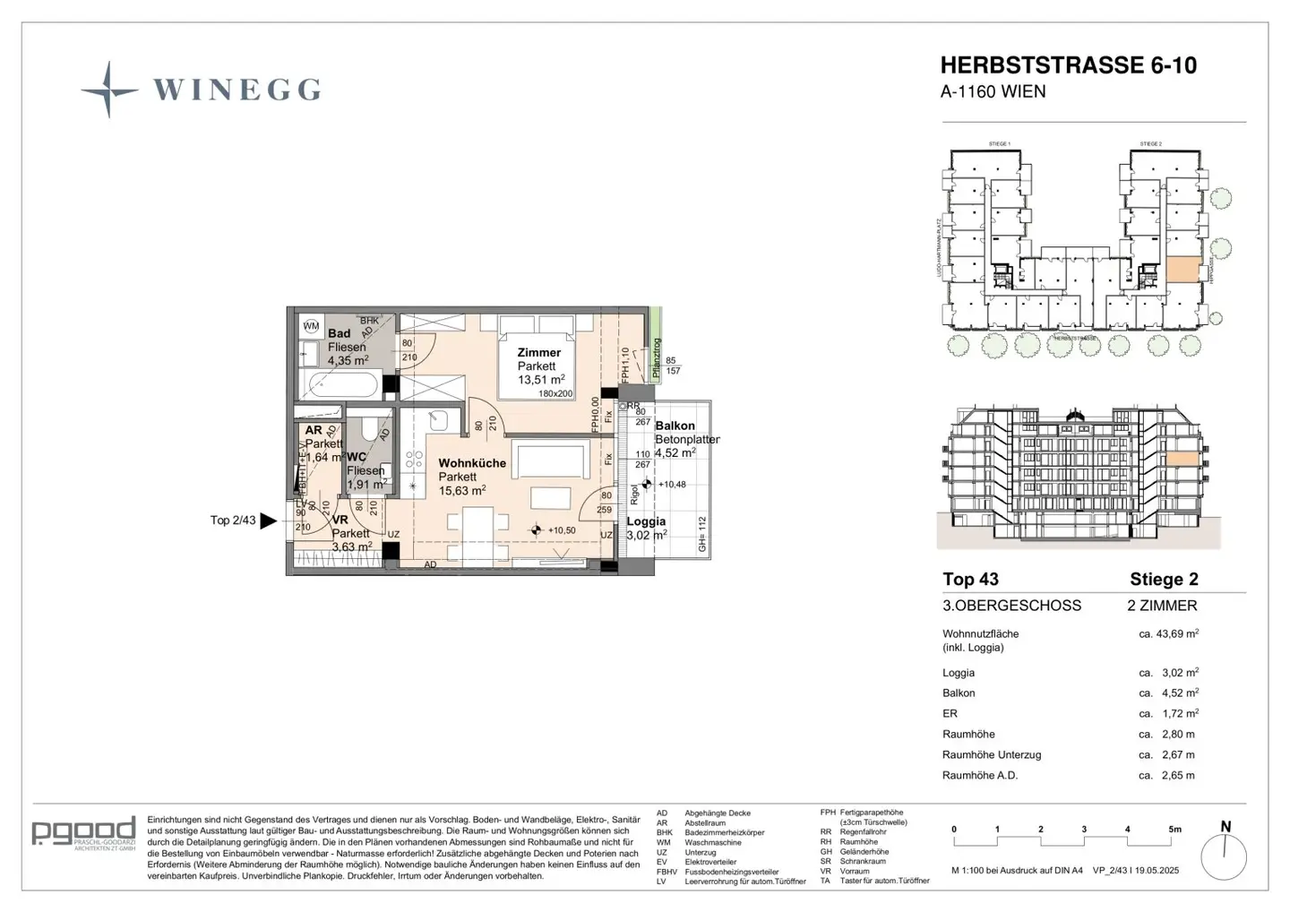 Apartment directly at the park with balcony
