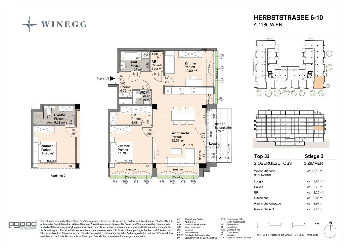 Apartment near Arik Brauer Park loggia