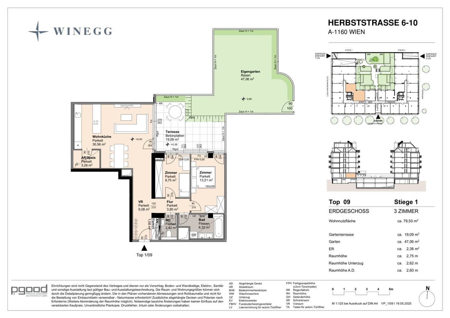Wohnung mit eigenem Garten in ruhigem Innenhof