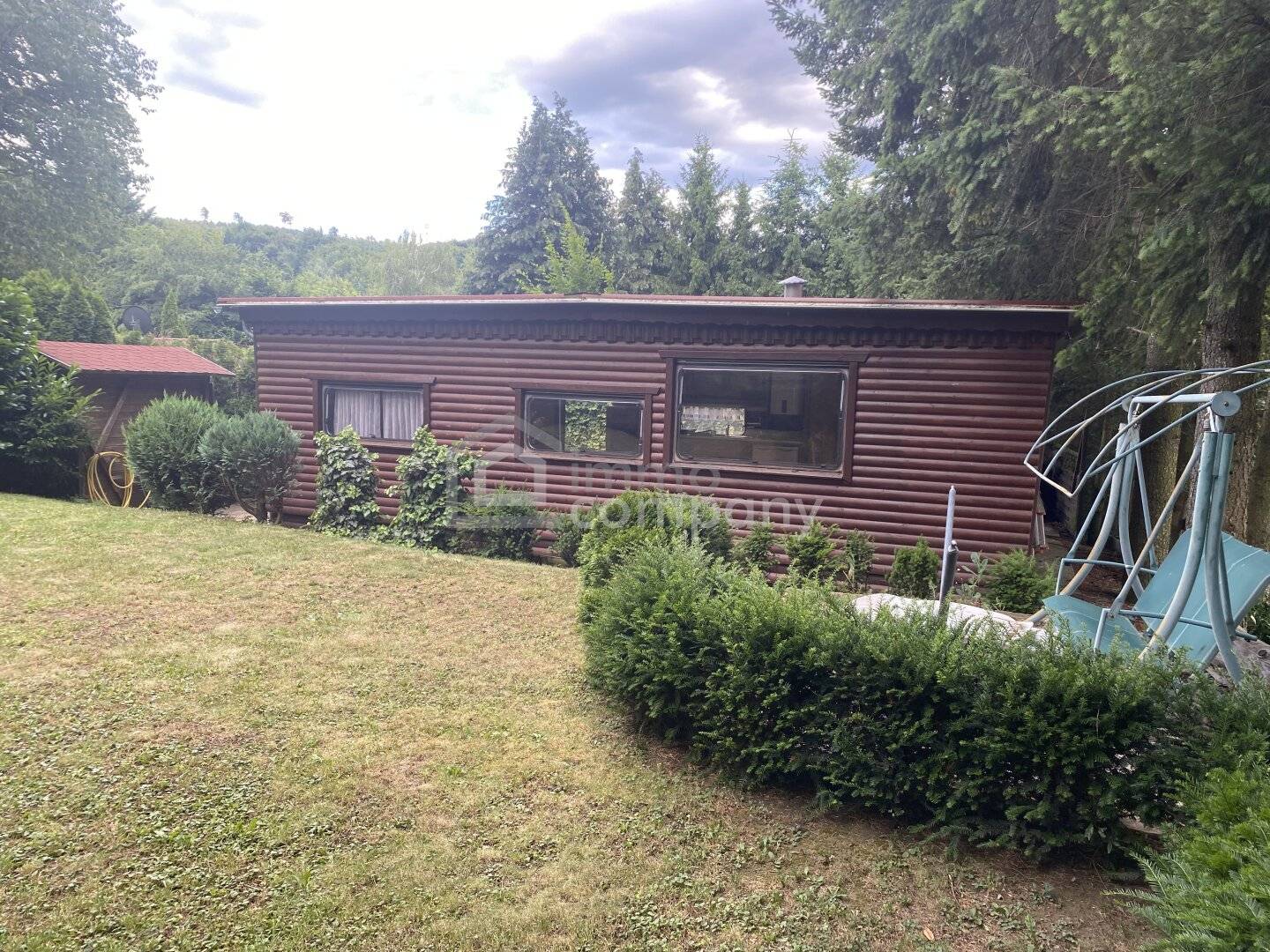 Ferienhaus auf Pachtgrund in Sieghartskirchen, 27 m², Loggia 10 m²